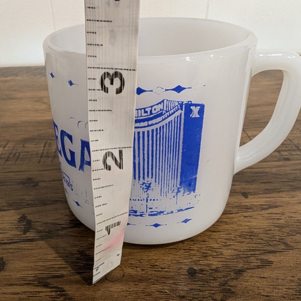 RARE Vintage Federal Milk Glass Mug Las Vegas Nevada NV Casino Center Mug Strip - Picture 10 of 10